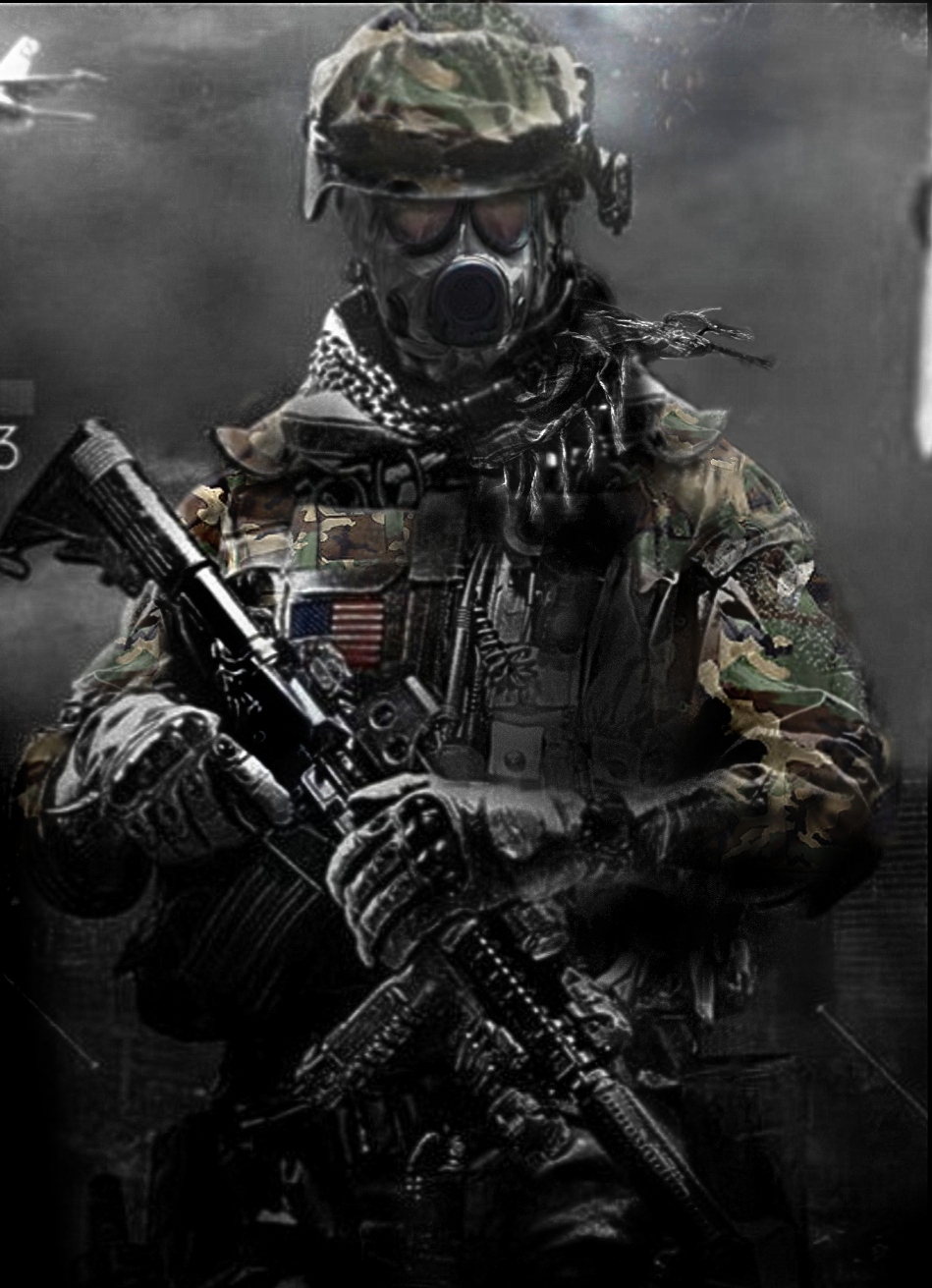 gas mask soldier