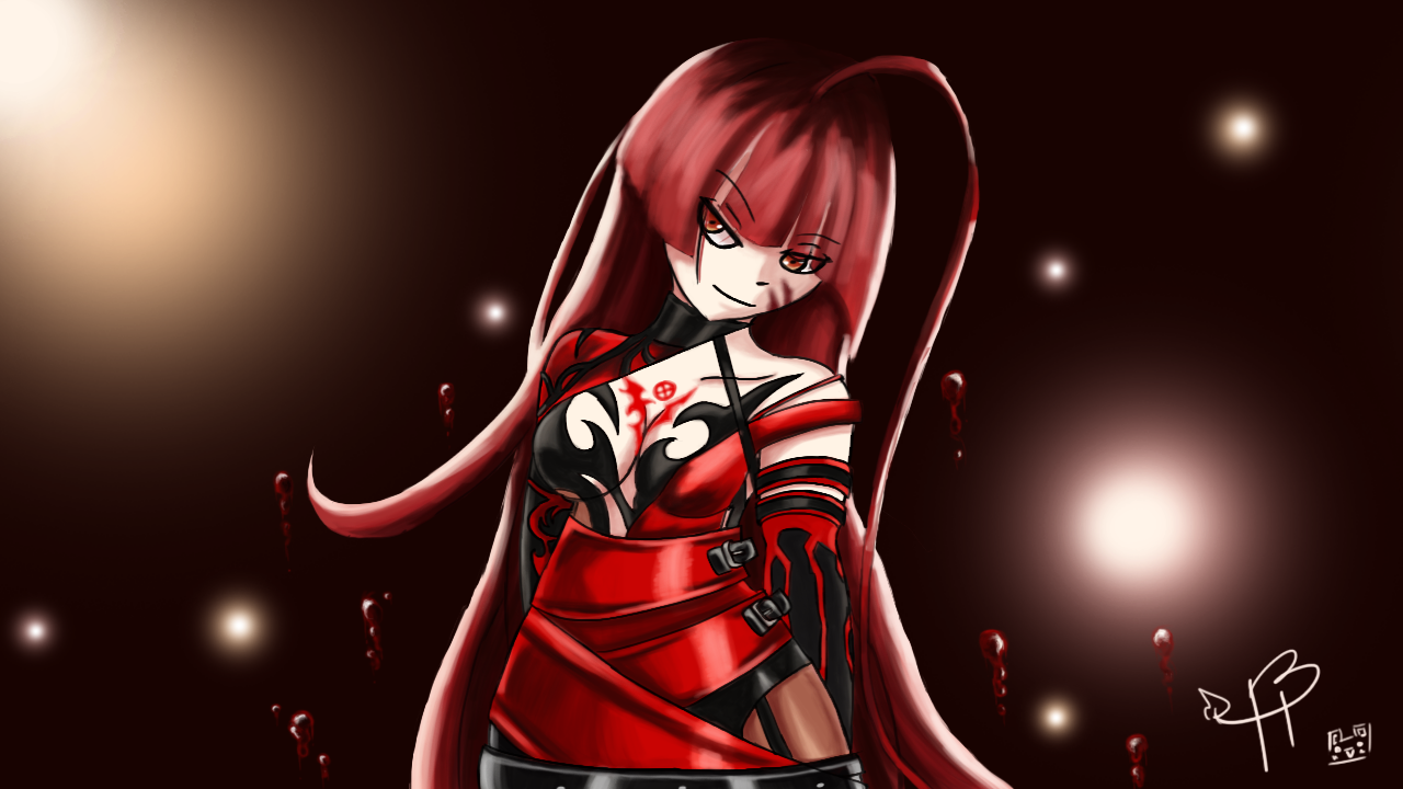 wallpapers Elsword Elesis Fanart elsword elesis bloody queen fanart by