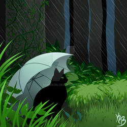 A Cat's Umbrella