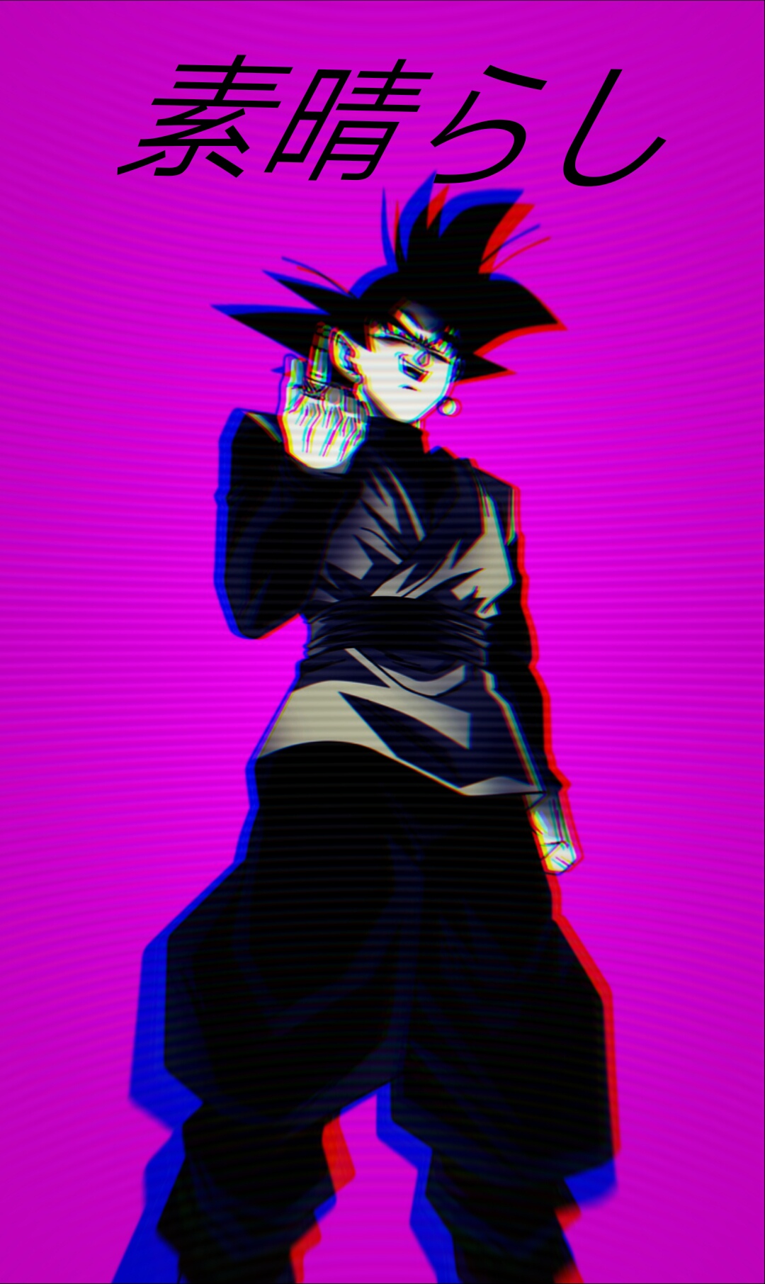 Goku black, goku aesthetic, anime, HD phone wallpaper