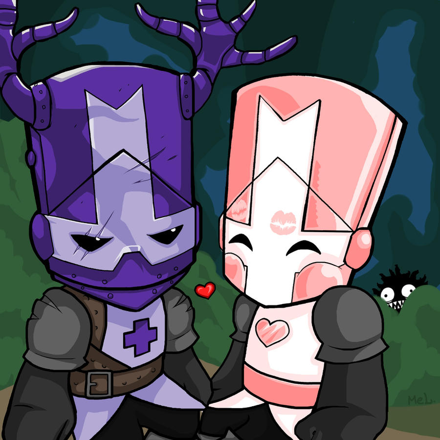 Castle Crashers - Purple Knight and Pink Knight