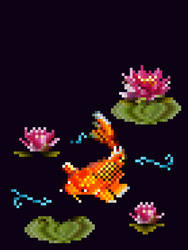 Koi Pixel Art