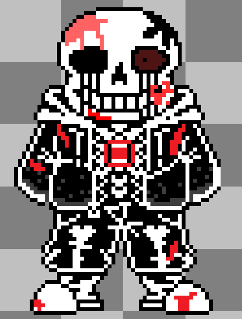 Killerkillerdusthorror sans rate this 1 10 pixel art