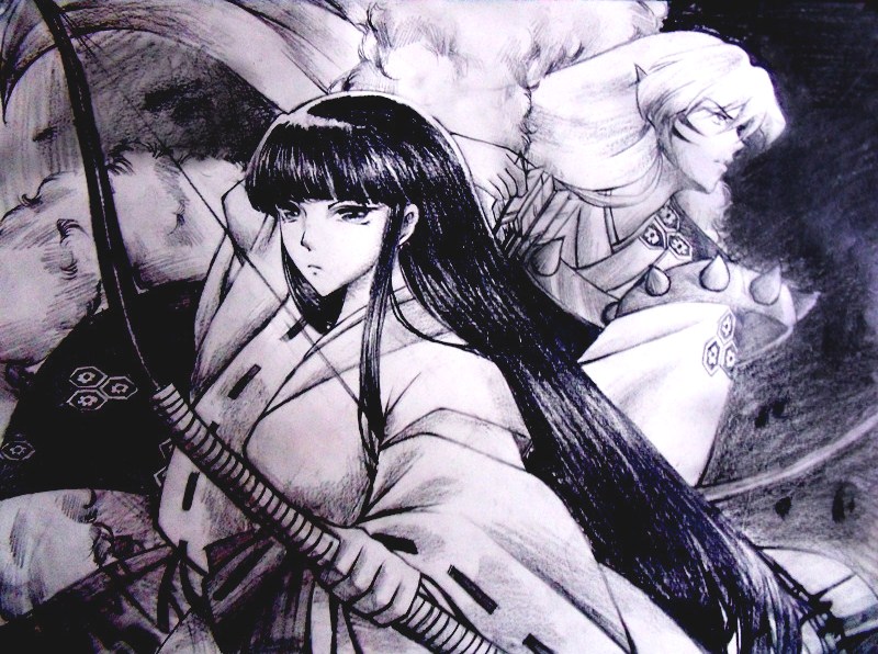 Sesshomaru and Kikyou-Together