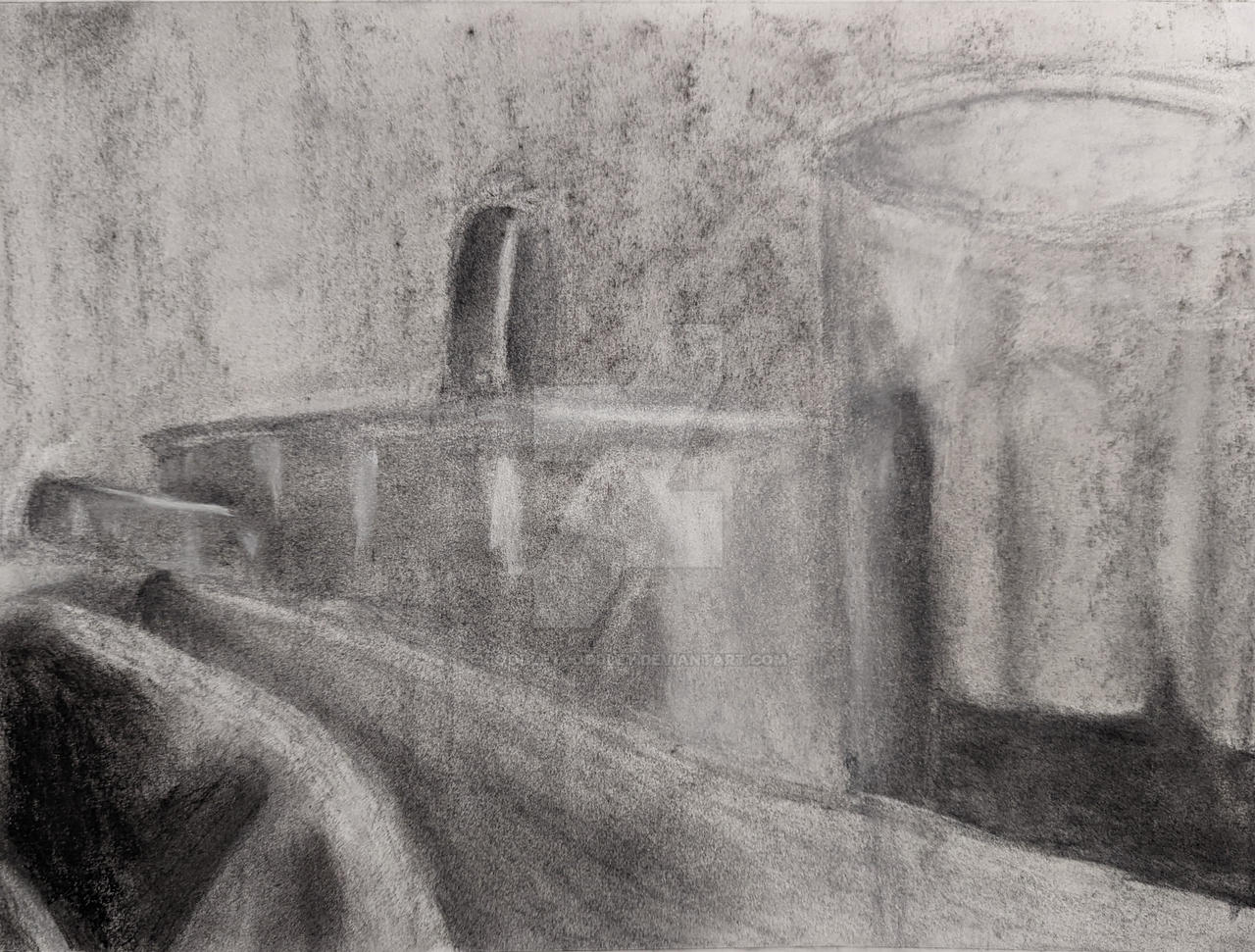 Tonal Window Drawing College- Art 101- Final Tonal Drawing by DoodleyDoddley on DeviantArt