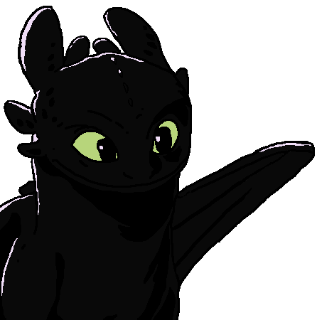 Toothless: Digital Trace and Color by ShadowsofHome on DeviantArt