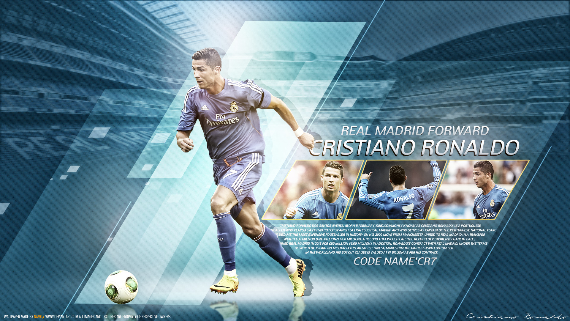 Cristiano Ronaldo - CR7 - Real Madrid by namo,