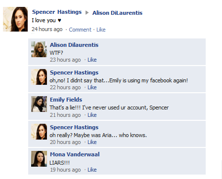 Spencer and her Facebook