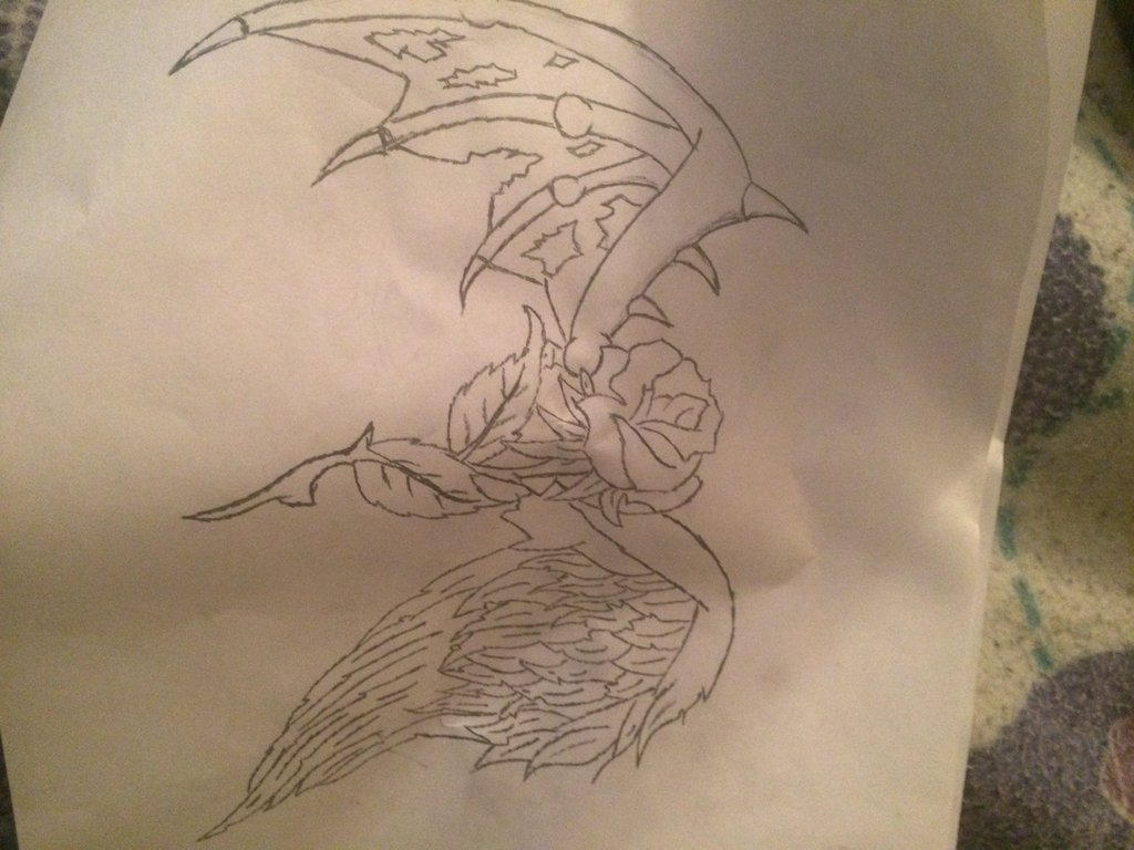 Demon Fox Roses Demon/angel rose by Mrpegascorn on DeviantArt