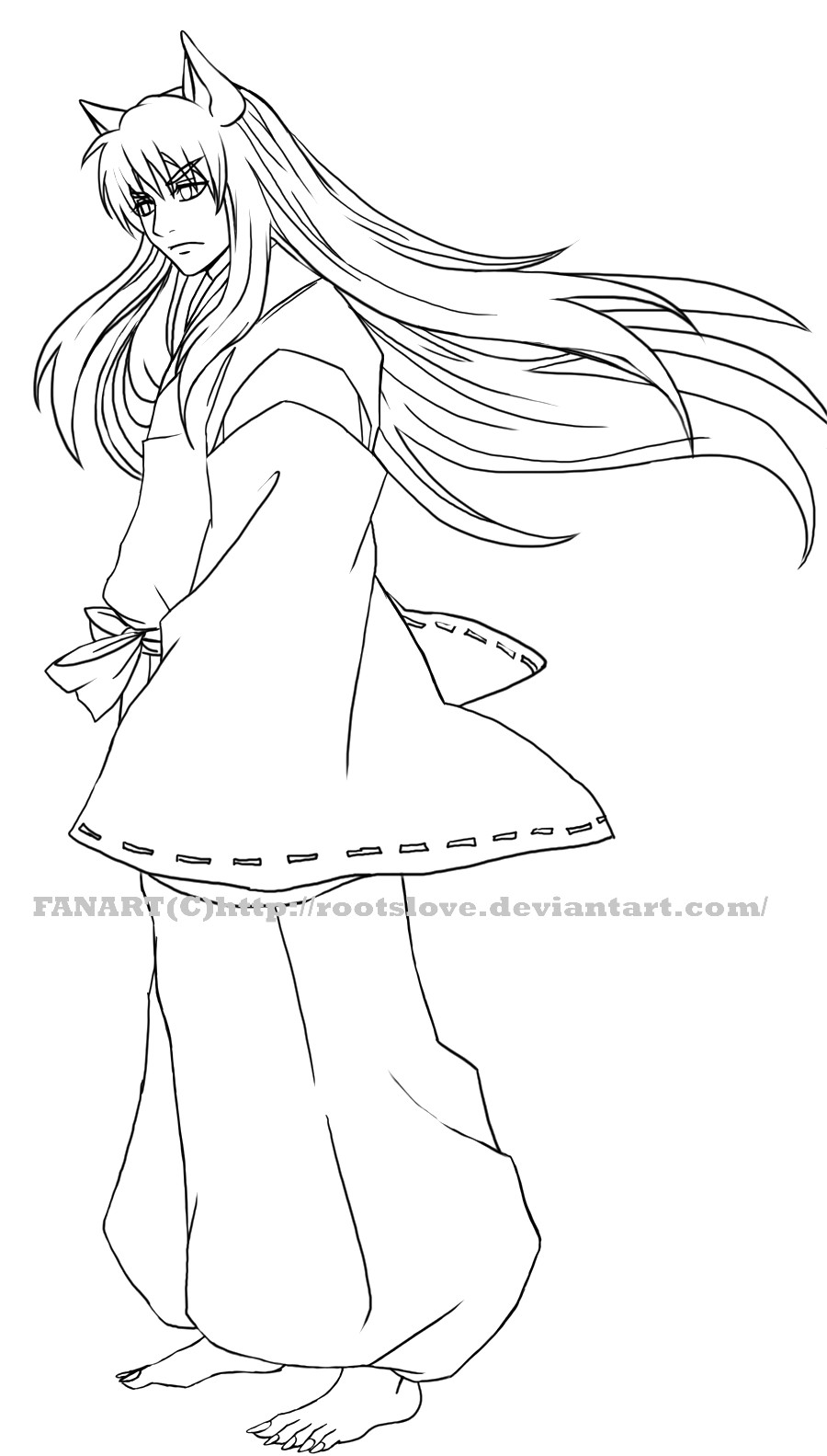 Inuyasha-lineart