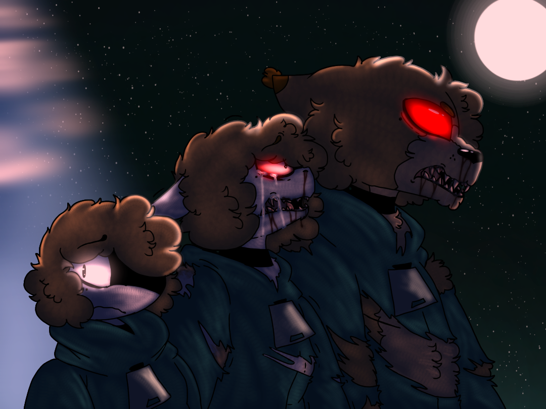 Werewolf transformation sequence(?) by rexthematerialgurl on DeviantArt