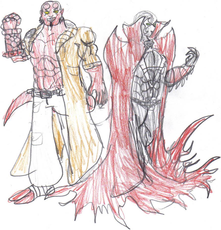 Hellboy and HellSpawn by MegamanNeos on DeviantArt
