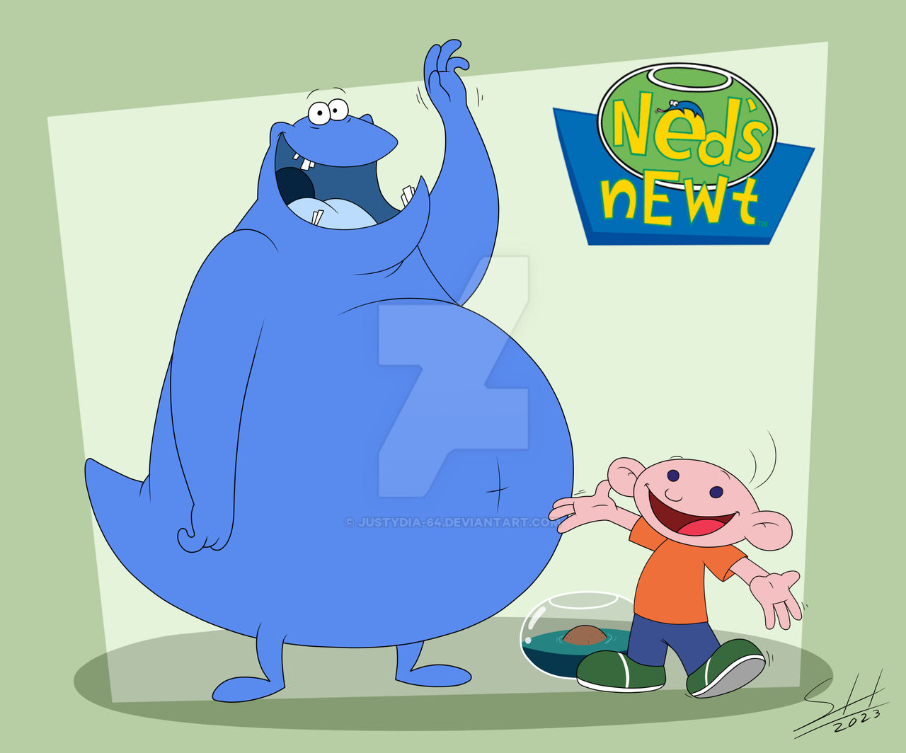 Ned's Newt by Justydia-64 on DeviantArt