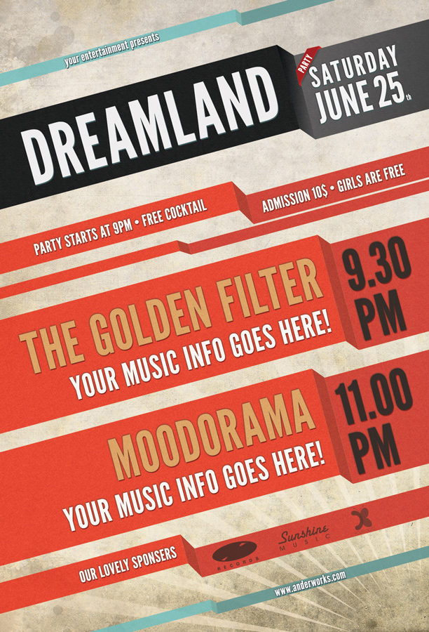 Dreamland - Flyer template