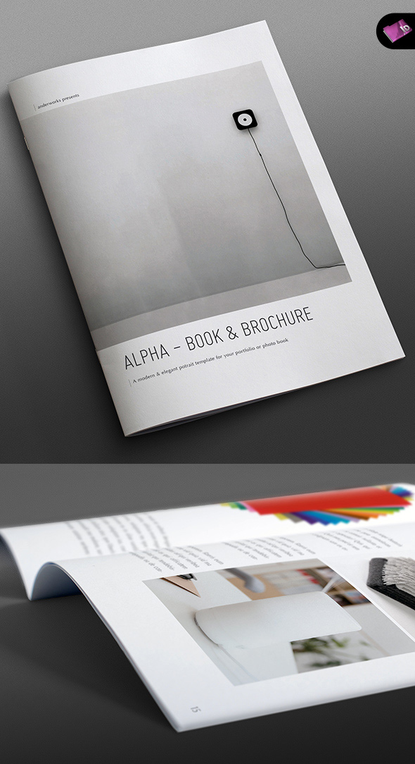 Alpha Series - Book + Brochure Template - Portrait