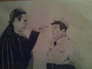 Lou Costello and Bela Lugosi