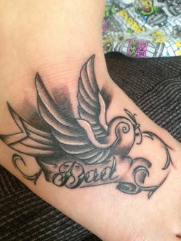 Swallow 'Dad' Tattoo