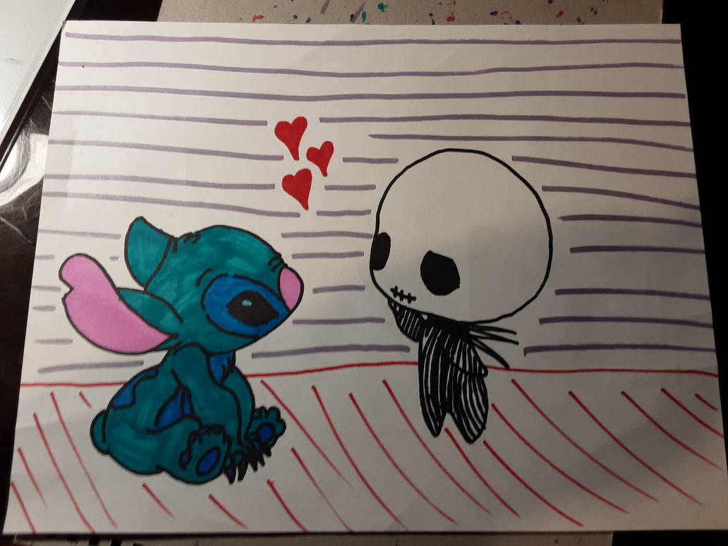 Stitch and skellington by Sith666Rage on DeviantArt