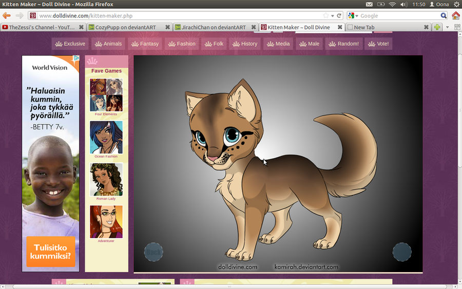 Kitten Maker By Kamirah by JirachiChan on DeviantArt