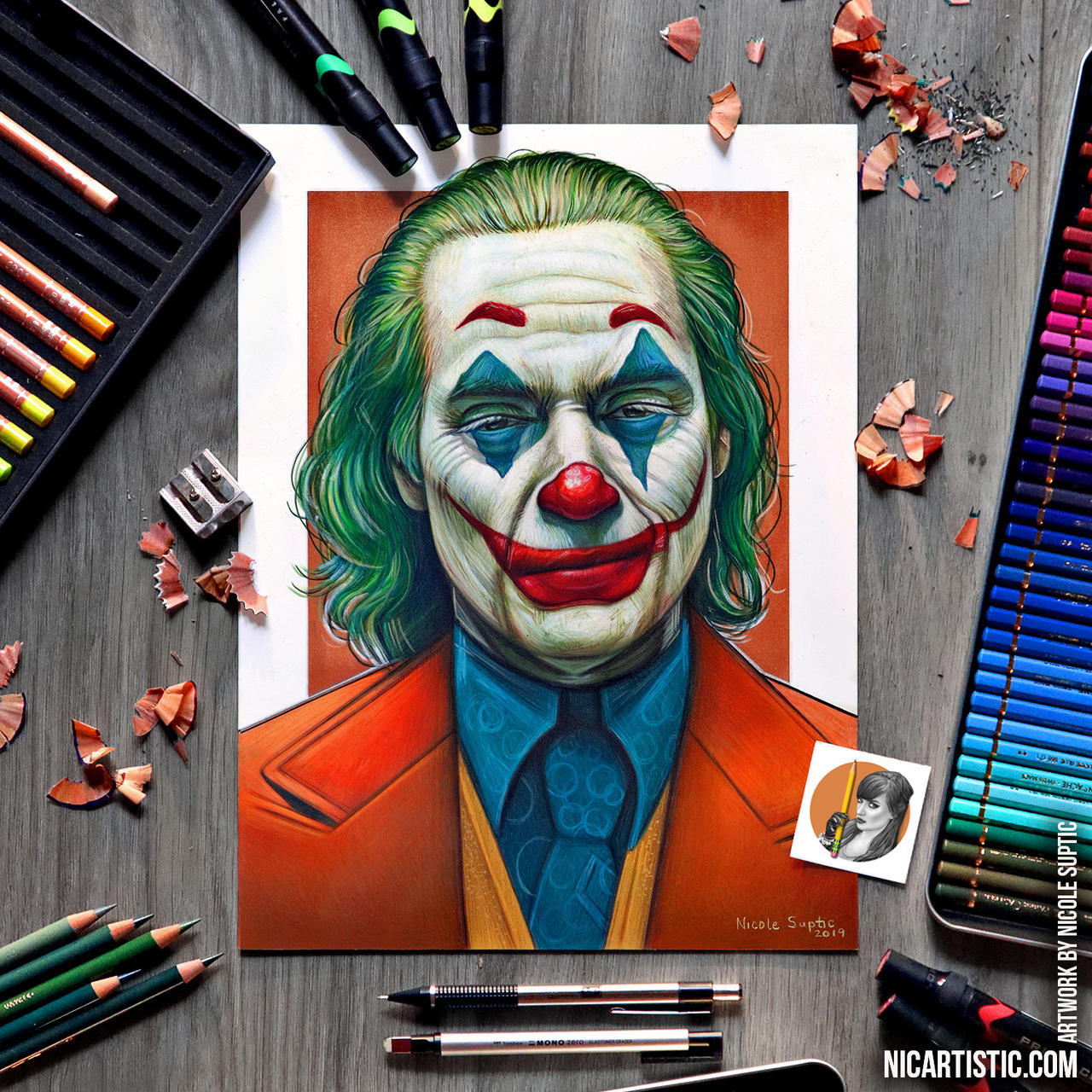 JOKER DRAWING using Colored Pencils and Markers by xnicoley on DeviantArt