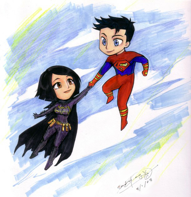 Batgirl and Superboy