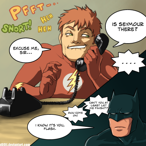 Flash prankcalls Batman