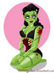 Pinup Zombie Girl by memorypalace