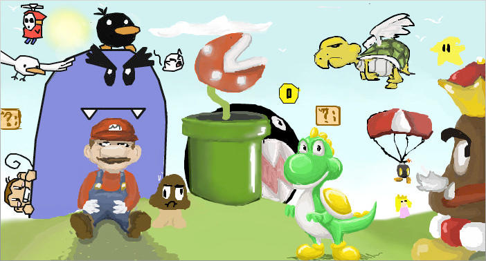 Finished Mario Collab by omniaki78 on DeviantArt