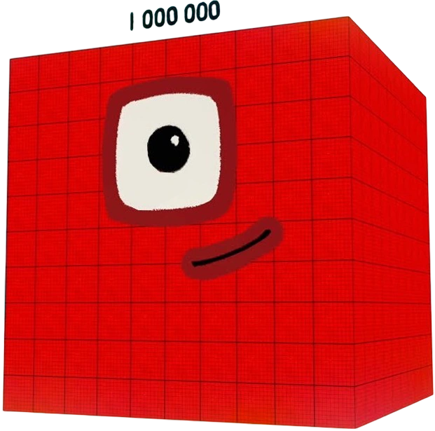 Numberblocks 10000000000000000 Numberblocks 1000000 by NumberblocksFanMade on DeviantArt