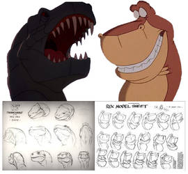 T-Rex in 2D animation: From Fantasia to We're Back