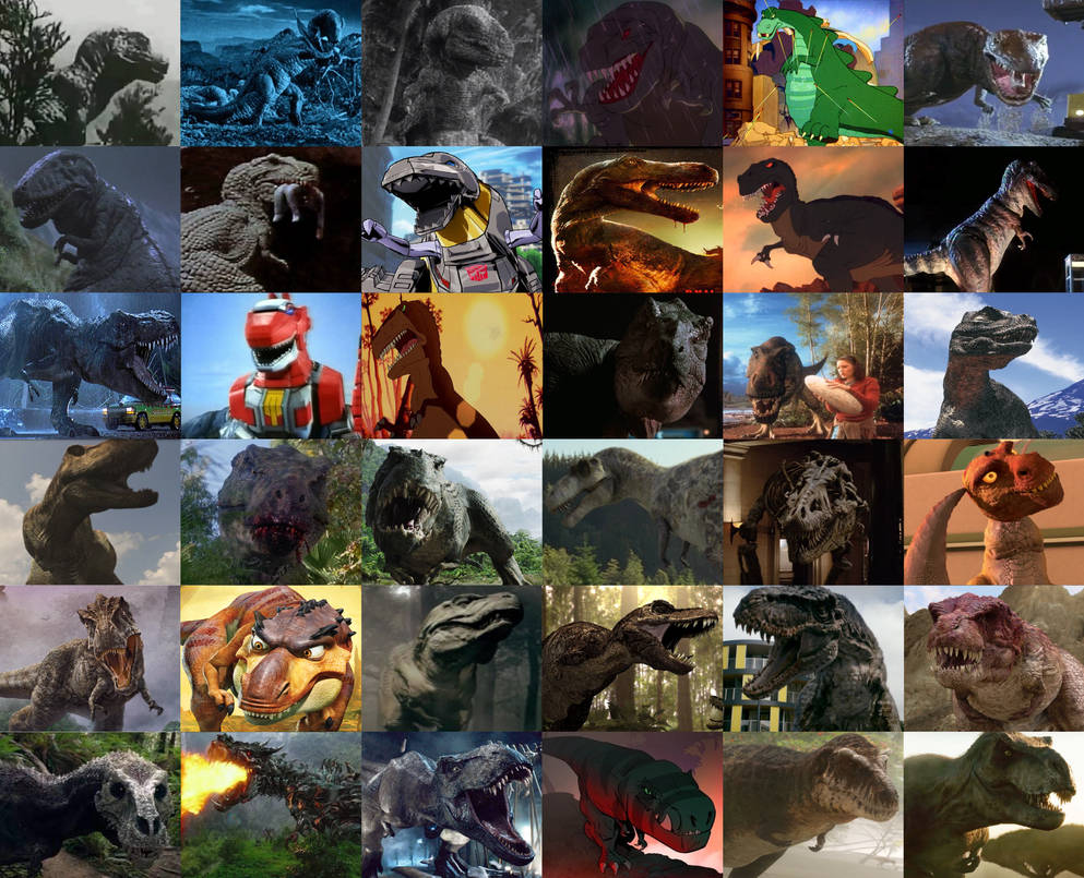 Evolution T-Rex in Movies and TV by MnstrFrc on DeviantArt