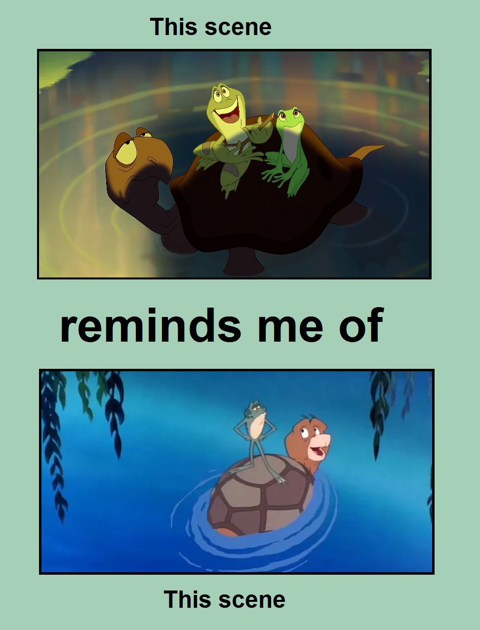 Turtle Frog Deviantart Turtle-sitting frogs by Johnnysaurus93 on DeviantArt