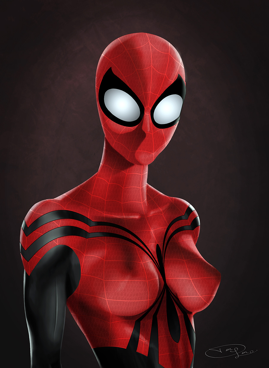 Spidergirl Portrait Redux