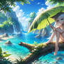Leaflight Fairy by the Azure Shore