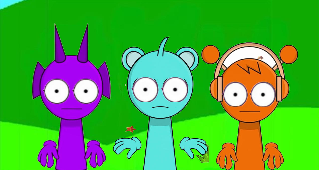 Light Blue Sprunky (Sprunki) Sprunki Durple Sky Blue Orange You Huh!? by TitinCobain on ...