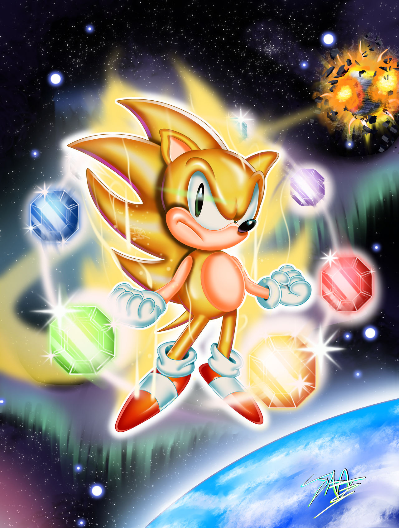 STH] Super Sonic 2 by MechatheTecha on DeviantArt