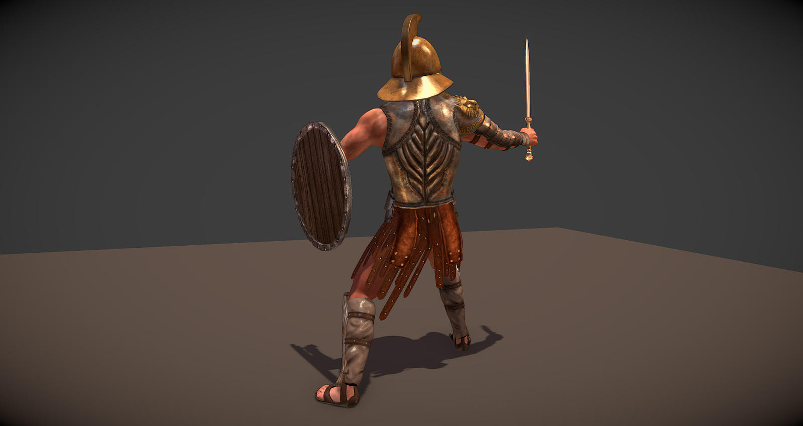 Spartacus Inspired Gladiator Character Model