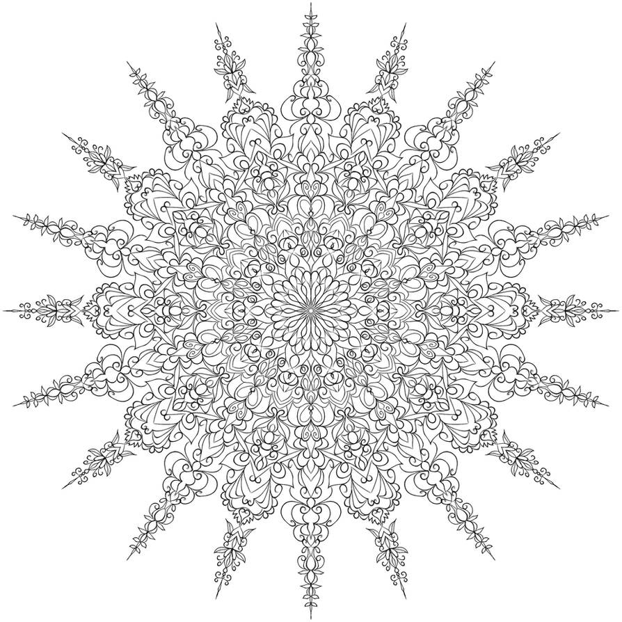 Snowflake Pattern #1 by WelshPixie on DeviantArt