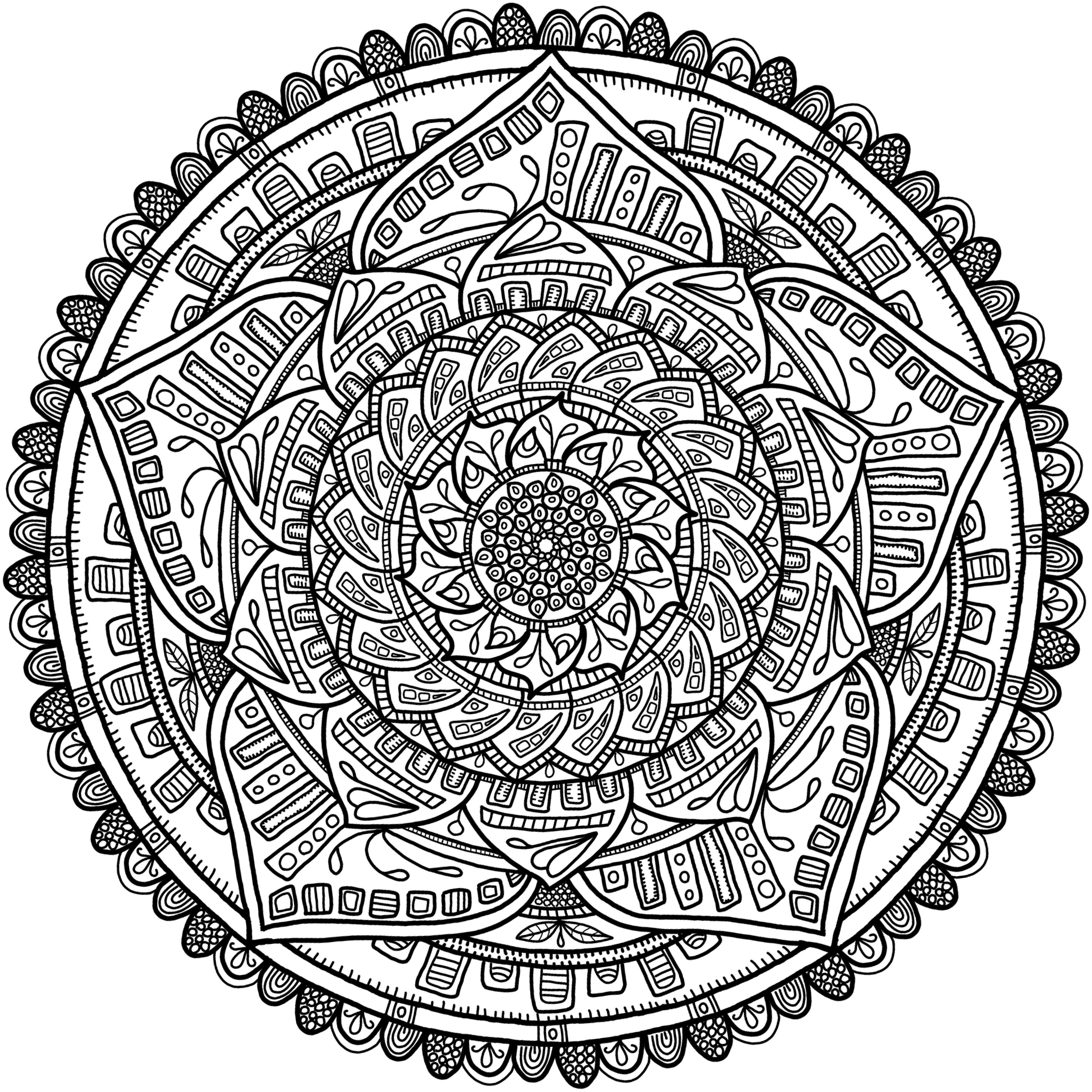 Krita Circles Mandala 6