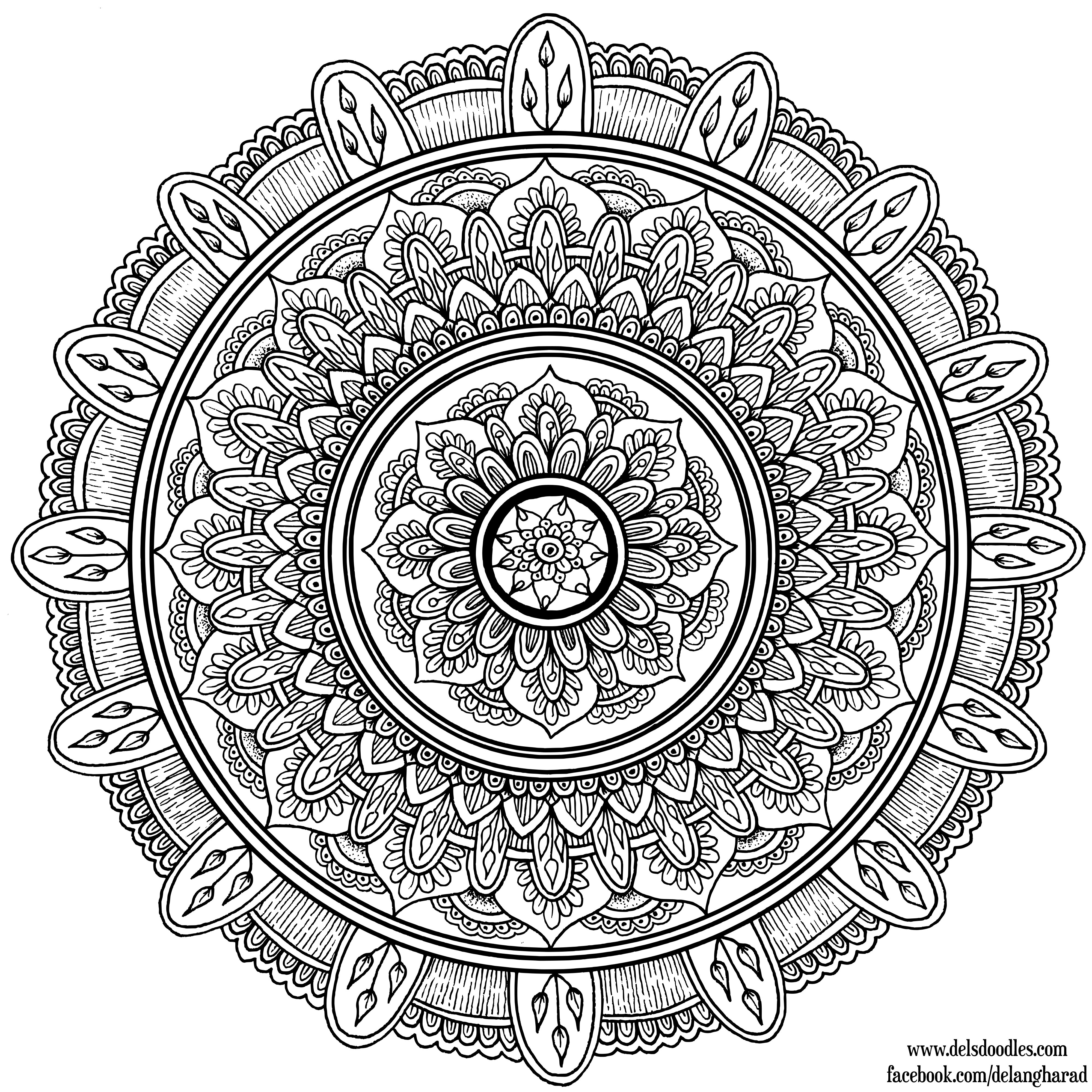 Hand-Drawn Mandala 7