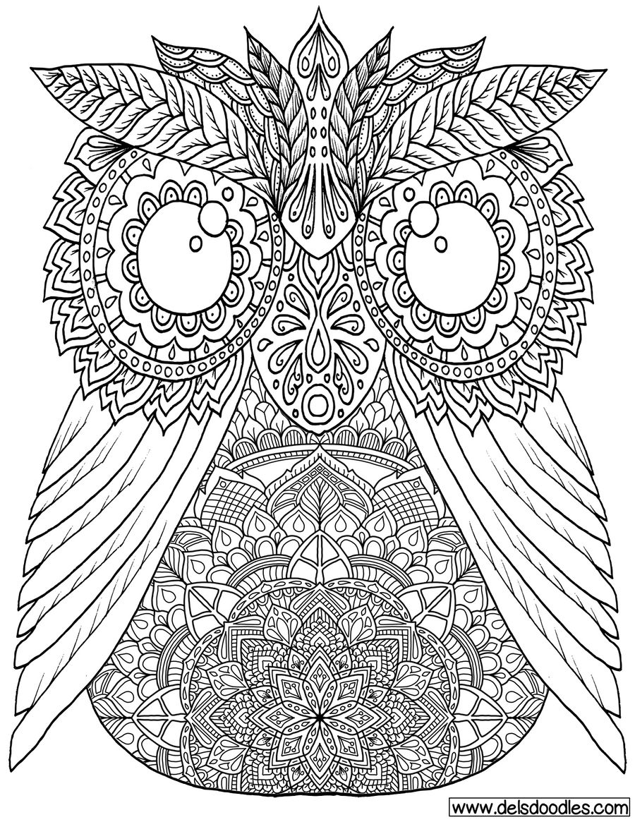 Owl Colouring Page by WelshPixie on DeviantArt