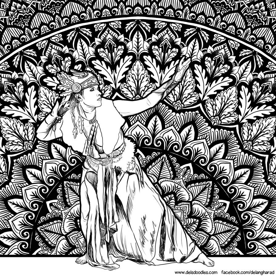 Mandala Lady 2 by WelshPixie