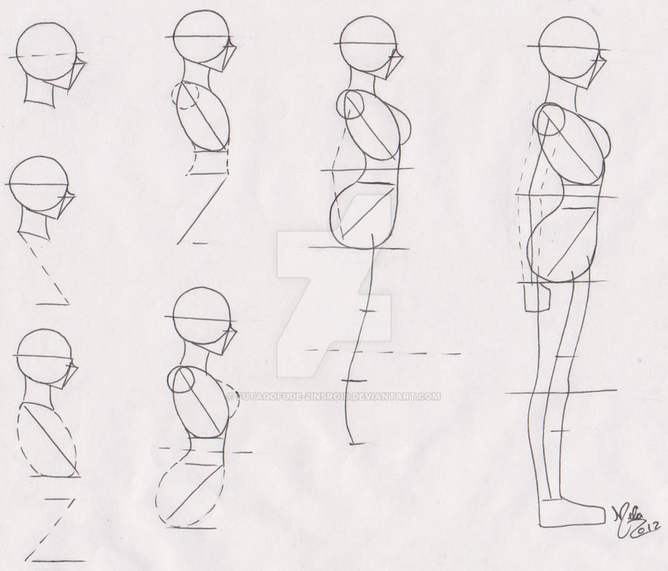 Уроки построение человека. Схема рисования тела. Тело человека для рисования. Поэтапное рисование человека. Рисование человека с боку.