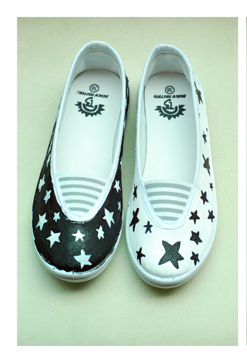 doodle shoes: stars