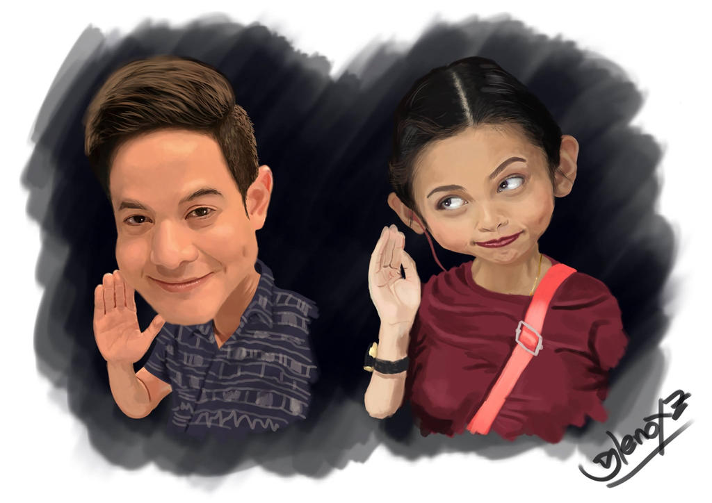 Aldub Caricature