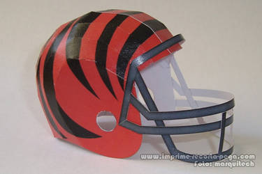 Bengals NFL Helmet Papercraft