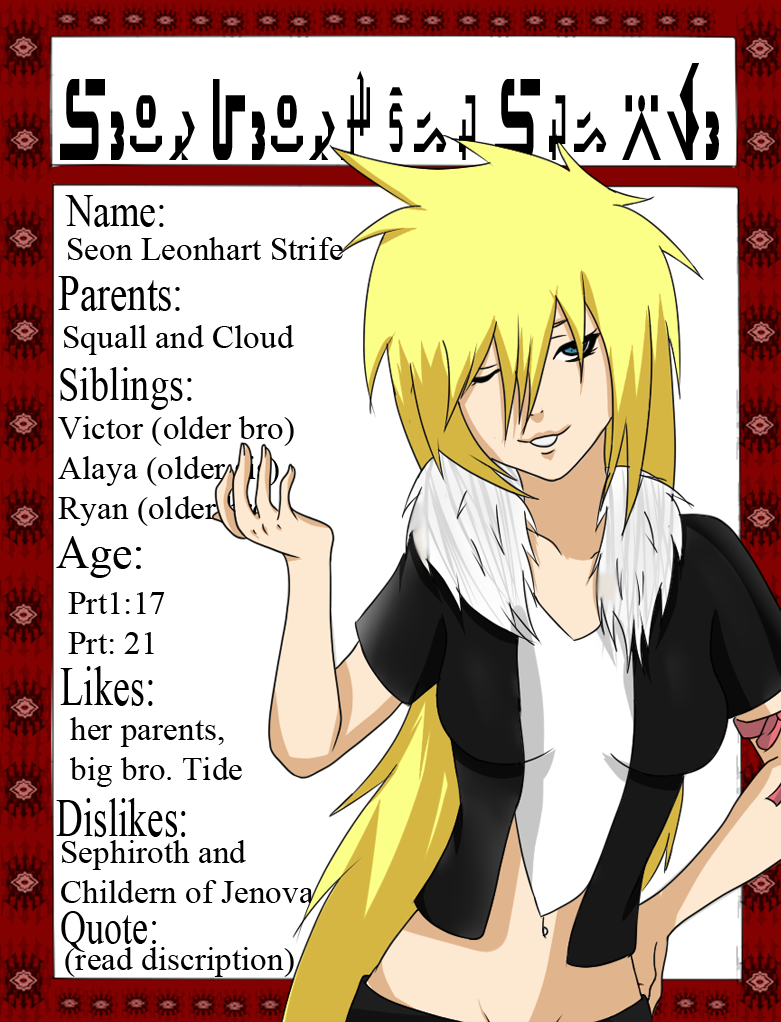 Dead Roses's: Seon Leonhart Strife