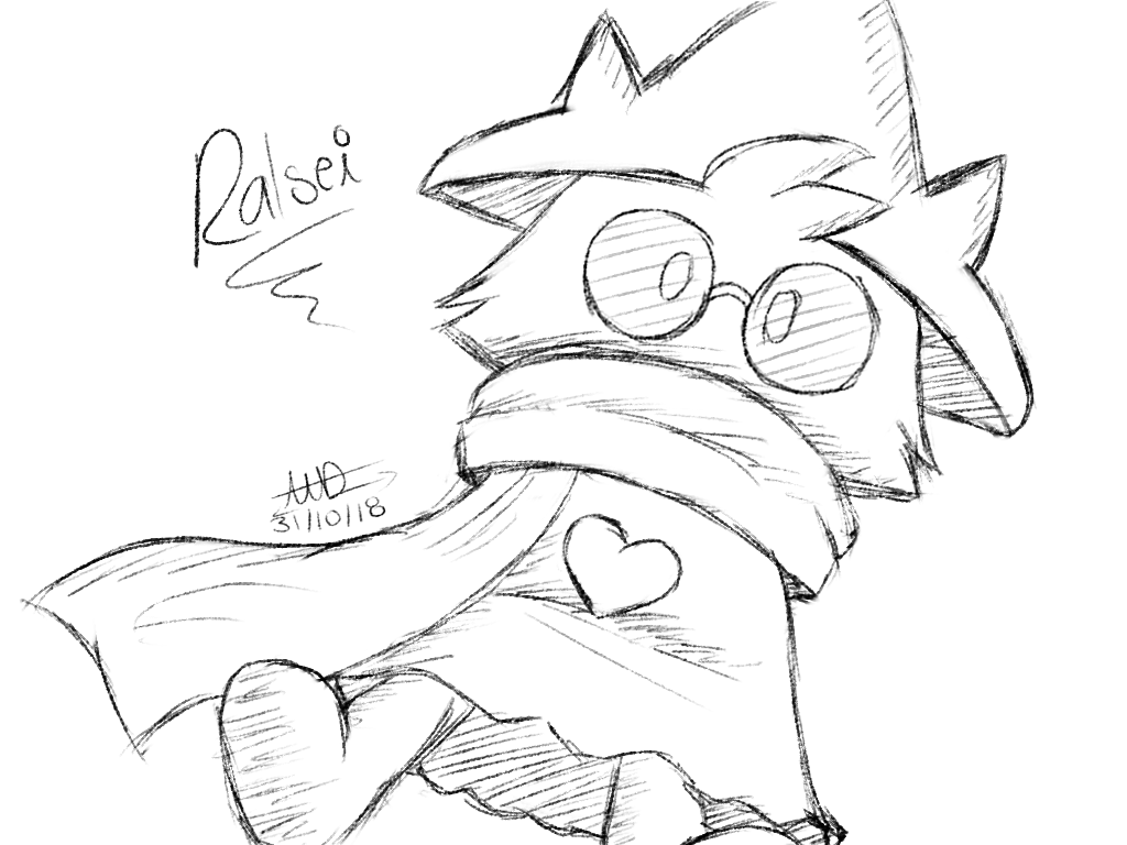 Simple Ralsei Drawing Ralsei - Deltarune (Undertale) by SSSstre29 on DeviantArt