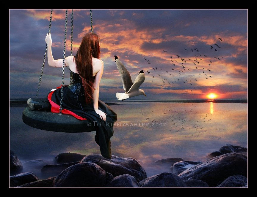 Женщина твоей мечты. Девушка у моря картина. Девушка сидит в мечтах. Море птицы девушка. Девушка склонилась в море.