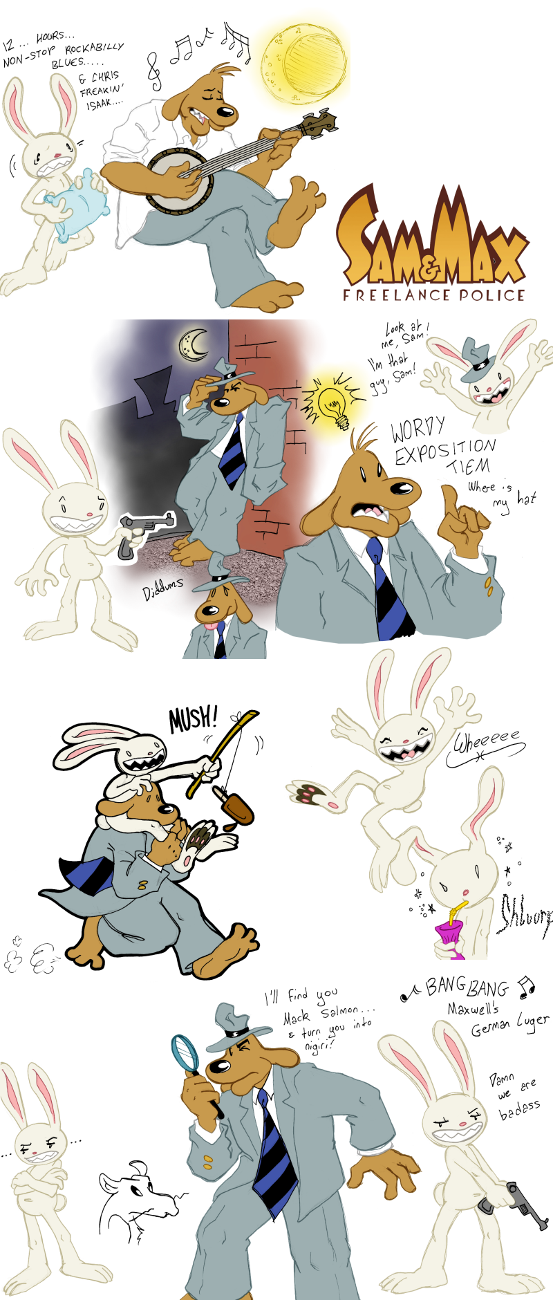 Sam and Max Sketch Dump